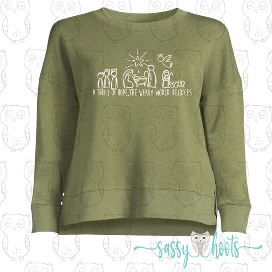 Thrill of Hope Sweatshirt - Adult Relaxed Fit