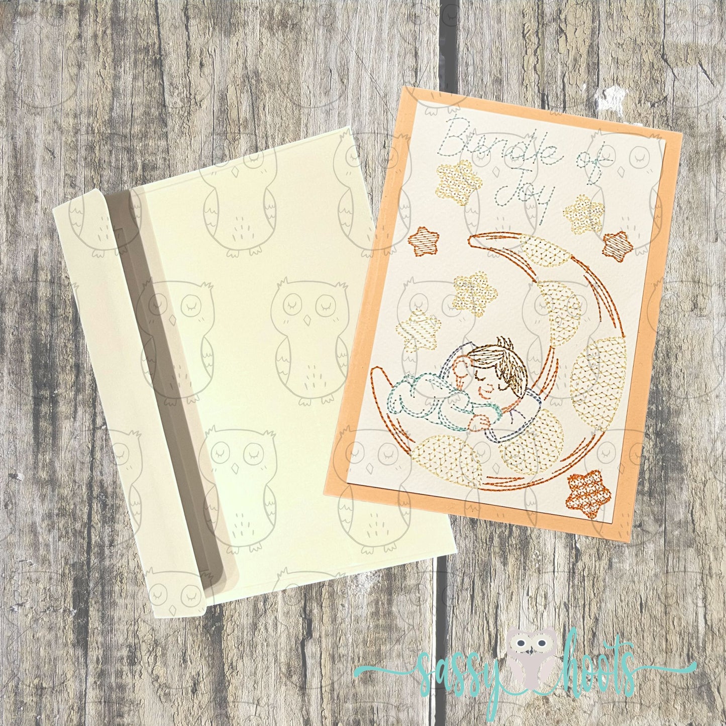 Embroidery Greeting Card - Bundle of Joy