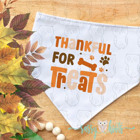 Dog Bandanas - Thankful for Treats