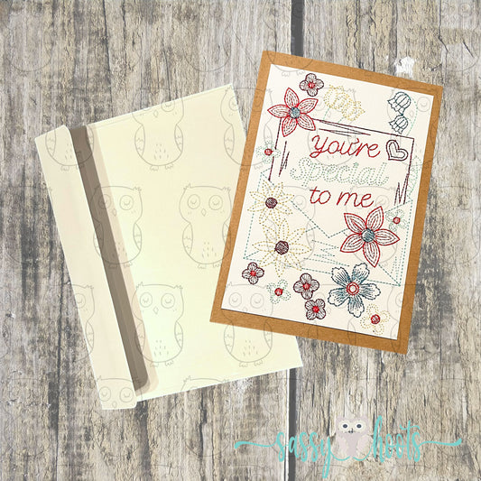 Embroidery Greeting Card - You Are Special